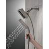 imageDelta Faucet 58473SSPR25 Universal Showering Combo 25 GPM Water Flow Lumicoat StainlessBlack Stainless