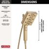 imageDelta Faucet 58473SSPR25 Universal Showering Combo 25 GPM Water Flow Lumicoat StainlessChampagne Bronze