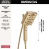 imageDelta Faucet 58473SSPR25 Universal Showering Combo 25 GPM Water Flow Lumicoat StainlessChampagne Bronze