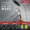 imageDelta Faucet 5Spray In2ition Dual Shower Head with HandHeld Spray H2Okinetic Chrome Shower Head with Hose Showerheads Handheld Shower Heads Lumicoat Chrome 58480PRPK175 GPM Water Flow