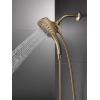 imageDelta Faucet 5Spray In2ition Dual Shower Head with HandHeld Spray H2Okinetic Chrome Shower Head with Hose Showerheads Magnetic Docking Lumicoat Chrome 58474PR25Champagne Bronze