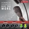imageDelta Faucet 5Spray In2ition Dual Shower Head with HandHeld Spray H2Okinetic Chrome Shower Head with Hose Showerheads Magnetic Docking Lumicoat Chrome 58474PR25Venetian Bronze