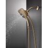 imageDelta Faucet 5Spray In2ition Dual Shower Head with HandHeld Spray H2Okinetic Chrome Shower Head with Hose Showerheads Magnetic Docking Lumicoat Chrome 58474PR25Champagne Bronze
