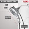 imageDelta Faucet 5Spray In2ition Dual Shower Head with HandHeld Spray H2Okinetic Chrome Shower Head with Hose Showerheads Magnetic Docking Lumicoat Chrome 58474PR25Chrome