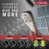 imageDelta Faucet 5Spray In2ition Dual Shower Head with HandHeld Spray H2Okinetic Chrome Shower Head with Hose Showerheads Magnetic Docking Lumicoat Chrome 58474PR25Stainless