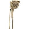 imageDelta Faucet 5Spray In2ition Dual Shower Head with HandHeld Spray H2Okinetic Chrome Shower Head with Hose Showerheads Magnetic Docking Lumicoat Chrome 58474PR25Champagne Bronze
