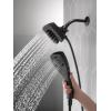 imageDelta Faucet 5Spray In2ition Dual Shower Head with HandHeld Spray H2Okinetic Chrome Shower Head with Hose Showerheads Magnetic Docking Lumicoat Chrome 58474PR25Matte Black