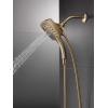 imageDelta Faucet 5Spray In2ition Dual Shower Head with HandHeld Spray H2Okinetic Chrome Shower Head with Hose Showerheads Magnetic Docking Lumicoat Chrome 58474PR25Champagne Bronze