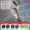 imageDelta Faucet 5Spray In2ition Dual Shower Head with HandHeld Spray H2Okinetic Chrome Shower Head with Hose Showerheads Magnetic Docking Lumicoat Chrome 58474PR25Stainless