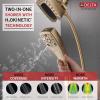 imageDelta Faucet 5Spray In2ition Dual Shower Head with HandHeld Spray H2Okinetic Chrome Shower Head with Hose Showerheads Magnetic Docking Lumicoat Chrome 58474PR25Champagne Bronze