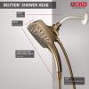 imageDelta Faucet 5Spray In2ition Dual Shower Head with HandHeld Spray H2Okinetic Chrome Shower Head with Hose Showerheads Magnetic Docking Lumicoat Chrome 58474PR25Champagne Bronze