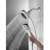imageDelta Faucet 5Spray In2ition Dual Shower Head with HandHeld Spray H2Okinetic Chrome Shower Head with Hose Showerheads Magnetic Docking Lumicoat Chrome 58474PR25Chrome