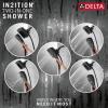 imageDelta Faucet 5Spray In2ition Dual Shower Head with HandHeld Spray H2Okinetic Chrome Shower Head with Hose Showerheads Magnetic Docking Lumicoat Chrome 58474PR25Matte Black