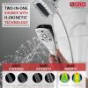 imageDelta Faucet 5Spray In2ition Dual Shower Head with HandHeld Spray H2Okinetic Chrome Shower Head with Hose Showerheads Magnetic Docking Lumicoat Chrome 58474PR25Chrome