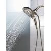 imageDelta Faucet 5Spray In2ition Dual Shower Head with Handheld Spray H2Okinetic Brushed Nickel Shower Head with Hose Showerheads Handheld Shower Heads Lumicoat Stainless 58480SSPRPK