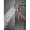 imageDelta Faucet 7Setting In2ition Dual Shower Head with Handheld Spray Brushed Nickel Shower Head with Hose Showerheads ampamp Handheld Showers Handheld Shower Heads Satin Nickel 75687DSNStainless