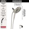 imageDelta Faucet 7Setting In2ition Dual Shower Head with Handheld Spray Brushed Nickel Shower Head with Hose Showerheads ampamp Handheld Showers Handheld Shower Heads Satin Nickel 75687DSNStainless