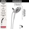 imageDelta Faucet 7Setting In2ition Dual Shower Head with Handheld Spray Brushed Nickel Shower Head with Hose Showerheads ampamp Handheld Showers Handheld Shower Heads Satin Nickel 75687DSNChrome