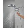 imageDelta Faucet HydroRain 5Spray H2Okinetic Dual Shower Head with Handheld Spray Gold Shower Head with Hose Handheld Shower Heads 25 GPM Flow Rate Champagne Bronze 58680CZ25Chrome