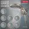 imageDelta Faucet HydroRain 5Spray H2Okinetic Dual Shower Head with Handheld Spray Gold Shower Head with Hose Handheld Shower Heads 25 GPM Flow Rate Champagne Bronze 58680CZ25Stainless