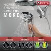 imageDelta Faucet HydroRain 5Spray H2Okinetic Dual Shower Head with Handheld Spray Gold Shower Head with Hose Handheld Shower Heads 25 GPM Flow Rate Champagne Bronze 58680CZ25Chrome