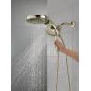 imageDelta Faucet HydroRain 5Spray H2Okinetic Dual Shower Head with Handheld Spray Gold Shower Head with Hose Handheld Shower Heads 25 GPM Flow Rate Champagne Bronze 58680CZ25Polished Nickel