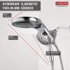 imageDelta Faucet HydroRain 5Spray H2Okinetic Dual Shower Head with Handheld Spray Gold Shower Head with Hose Handheld Shower Heads 25 GPM Flow Rate Champagne Bronze 58680CZ25Chrome