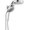imageDelta Faucet HydroRain 5Spray H2Okinetic Dual Shower Head with Handheld Spray Gold Shower Head with Hose Handheld Shower Heads 25 GPM Flow Rate Champagne Bronze 58680CZ25Chrome