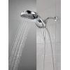 imageDelta Faucet HydroRain 5Spray H2Okinetic Dual Shower Head with Handheld Spray Gold Shower Head with Hose Handheld Shower Heads 25 GPM Flow Rate Champagne Bronze 58680CZ25Chrome