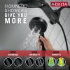 imageDelta Faucet HydroRain 5Spray H2Okinetic Dual Shower Head with Handheld Spray Gold Shower Head with Hose Handheld Shower Heads 25 GPM Flow Rate Champagne Bronze 58680CZ25Matte Black