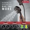 imageDelta Faucet HydroRain 5Spray H2Okinetic Dual Shower Head with Handheld Spray Gold Shower Head with Hose Handheld Shower Heads 25 GPM Flow Rate Champagne Bronze 58680CZ25Venetian Bronze