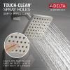 imageDelta Faucet Modern Raincan Square SingleFunction Shower Valve Trim Kit Black Shower Faucet Set Rainfall Shower Head Black Delta Shower Trim Kit Matte Black T14268BLPP Valve Not IncludedStainless