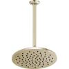 imageDelta Faucet SingleSpray Raincan Shower Head Black Shower Head Rainfall Shower Head Round Shower Head Metal Shower Head 175 GPM Flow Rate Water Saving Shower Head Matte Black 52158BLPolished Nickel