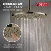 imageDelta Faucet SingleSpray Raincan Shower Head Black Shower Head Rainfall Shower Head Round Shower Head Metal Shower Head 175 GPM Flow Rate Water Saving Shower Head Matte Black 52158BLPolished Nickel