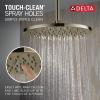 imageDelta Faucet SingleSpray Raincan Shower Head Black Shower Head Rainfall Shower Head Round Shower Head Metal Shower Head 175 GPM Flow Rate Water Saving Shower Head Matte Black 52158BLPolished Nickel