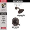 imageDelta T17238SS Lahara Shower Faucet Without Rough StainlessVenetian Bronze