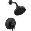 imageDelta Faucet Galeon Single Handle Matte Black Shower Faucet with H2Okinetic Shower Head Black Shower Faucet Set Matte Black Shower Trim Kit Matte Black T14272BL Valve Not IncludedMatte Black