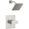 imageDelta Faucet Modern Raincan Square SingleFunction Shower Valve Trim Kit Black Shower Faucet Set Rainfall Shower Head Black Delta Shower Trim Kit Matte Black T14268BLPP Valve Not IncludedStainless