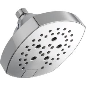 imageDELTA FAUCET 52663BL 5Setting H2Okinetic Shower Head Matte BlackLumicoat Chrome