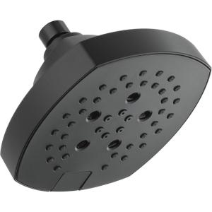 imageDELTA FAUCET 52663BL 5Setting H2Okinetic Shower Head Matte BlackMatte Black