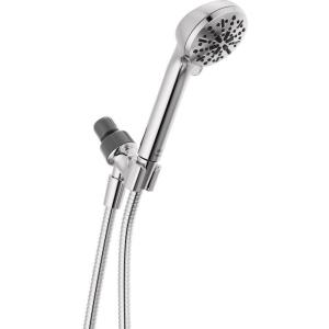 imageDelta Faucet 4Setting Handheld Shower Head Black Shower Head with Hose Showerheads ampamp Handheld Showers Handheld Shower Heads Detachable Shower Head Hand Shower 175 GPM Matte Black 75413BLChrome