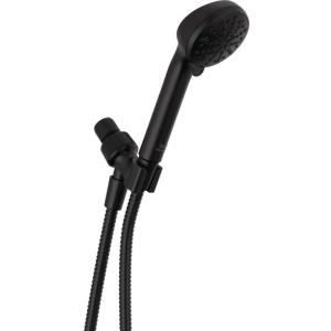 imageDelta Faucet 4Setting Handheld Shower Head Black Shower Head with Hose Showerheads ampamp Handheld Showers Handheld Shower Heads Detachable Shower Head Hand Shower 175 GPM Matte Black 75413BLMatte Black
