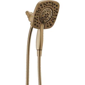 imageDelta Faucet 4Spray In2ition Dual Shower Head with Handheld Spray Brushed Nickel Shower Head with Hose Showerheads ampamp Handheld Showers Handheld Shower Heads Stainless 58498SSChampagne Bronze