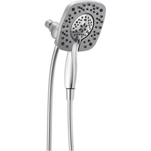 imageDelta Faucet 4Spray In2ition Dual Shower Head with Handheld Spray Brushed Nickel Shower Head with Hose Showerheads ampamp Handheld Showers Handheld Shower Heads Stainless 58498SSChrome