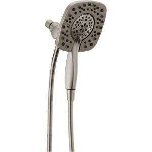 imageDelta Faucet 4Spray In2ition Dual Shower Head with Handheld Spray Brushed Nickel Shower Head with Hose Showerheads ampamp Handheld Showers Handheld Shower Heads Stainless 58498SSStainless