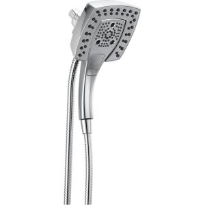 imageDelta Faucet 5Spray In2ition Dual Shower Head with HandHeld Spray H2Okinetic Chrome Shower Head with Hose Showerheads Magnetic Docking Lumicoat Chrome 58474PR25Chrome