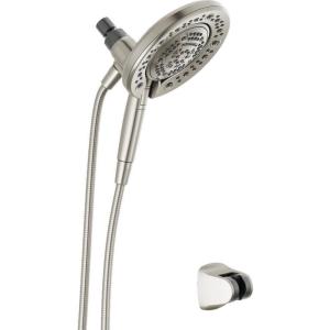 imageDelta Faucet 7Setting In2ition Dual Shower Head with Handheld Spray Brushed Nickel Shower Head with Hose Showerheads ampamp Handheld Showers Handheld Shower Heads Satin Nickel 75687DSNStainless