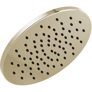 imageDelta Faucet SingleSpray Raincan Shower Head Black Shower Head Rainfall Shower Head Round Shower Head Metal Shower Head 175 GPM Flow Rate Water Saving Shower Head Matte Black 52158BLPolished Nickel