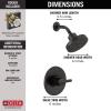 imageDELTA 142749BL Nicoli Tub Shower Matte Black