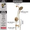 imageDELTA 144840SPI Arvo TubShower Faucet SpotShield Brushed NickelChampagne Bronze